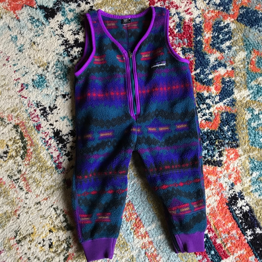 Vintage Patagonia Baby Fleece Overall
